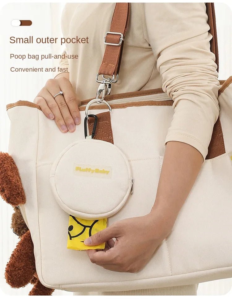Anniepaw Pet Carrier Shoulder Bag for Small Medium Dogs Travel Diagonal Handbag Basket AnniePaw Wear