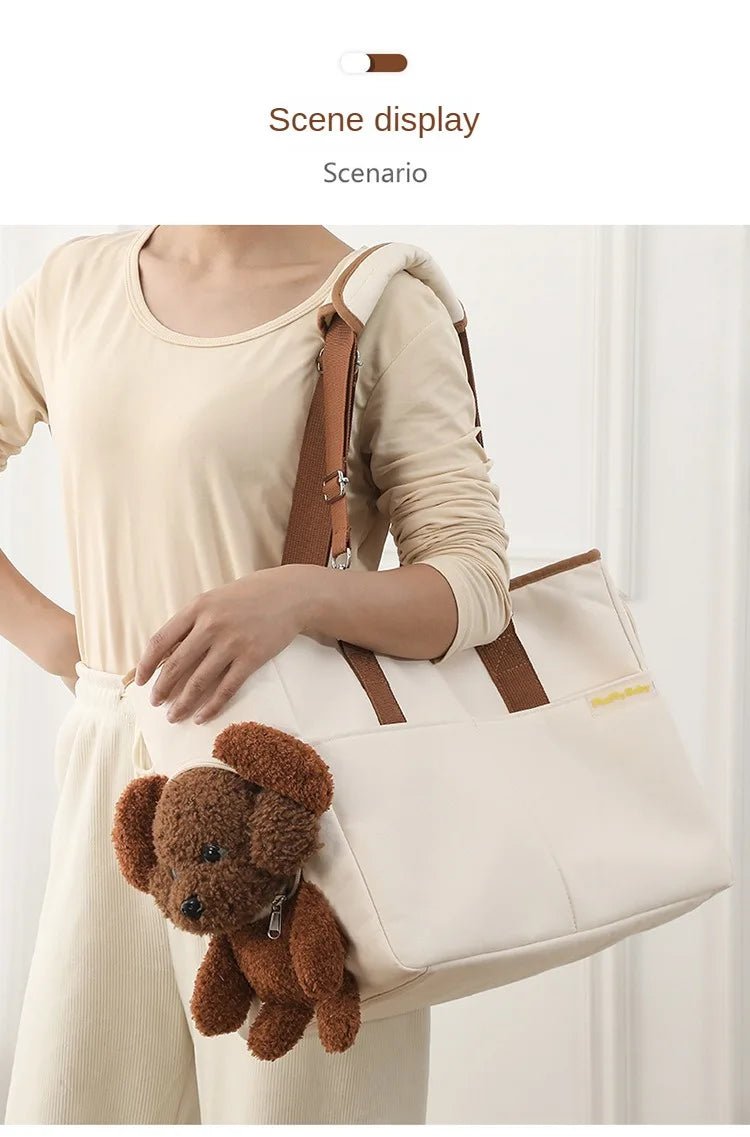 Anniepaw Pet Carrier Shoulder Bag for Small Medium Dogs Travel Diagonal Handbag Basket AnniePaw Wear