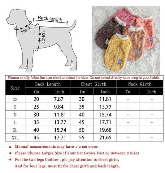Anniepaw Pet Dog Clothes for Small Dogs Fleece Dog Costume Puppy Cats Chihuahua Clothing Pet Jumpsuit French Bulldog Clothes Pets Hoodies AnniePaw Wear