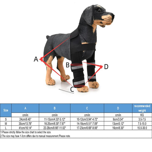 AnniePaw Adjustable Dog Knee Brace for Hock Recovery Bandage Wrap AnniePaw Wear