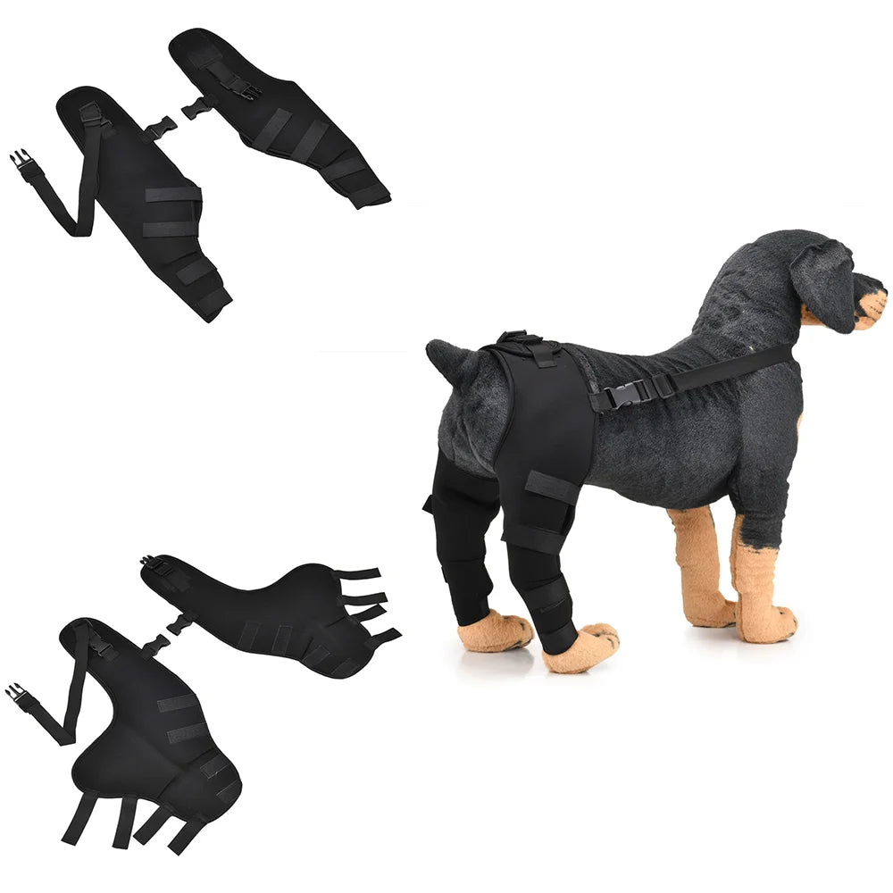 AnniePaw Adjustable Dog Knee Brace for Hock Recovery Bandage Wrap AnniePaw Wear