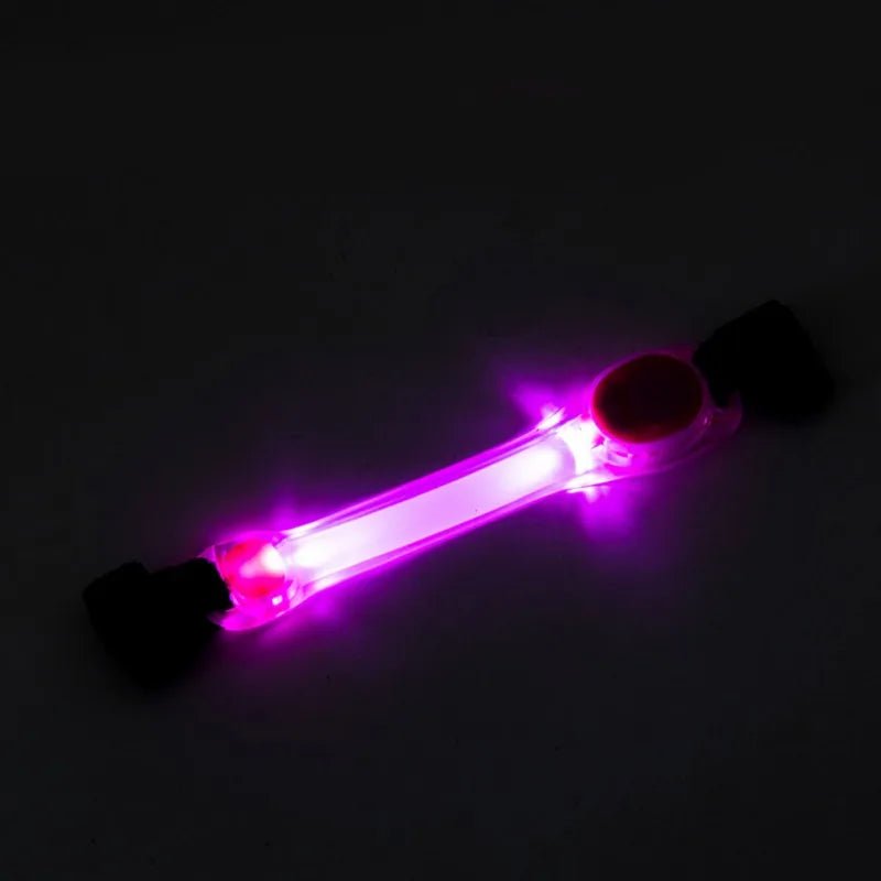 Anniepaw  Multi-function Traction Rope Luminous Collar Strap Button Batteries LED Dog Collar For Anti-Lost/Avoid Car Accident AnniePaw Wear