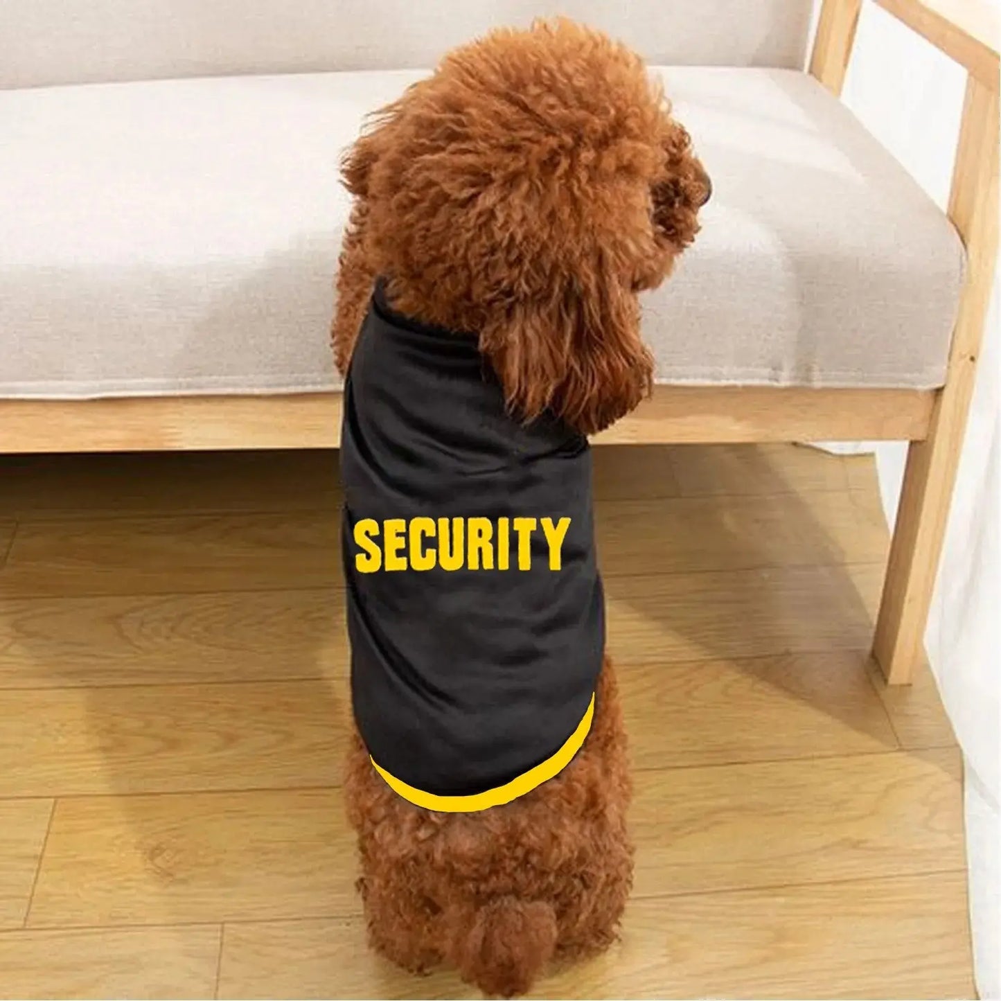 Anniepaw Police Suit Cosplay Dog Clothes Black Elastic Vest Puppy T-Shirt Coat Accessories Apparel Costumes Pet Clothes for Dogs Cats AnniePaw Wear