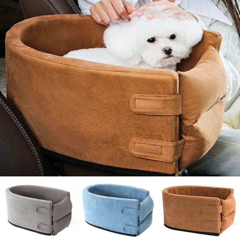 Anniepaw Portable Central Control Car Safety Pet Seat Kennel for Small Dogs