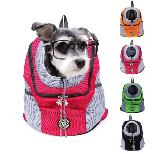 Anniepaw Breathable Portable Dog Backpack Double Shoulder Pet Carrier for Travel