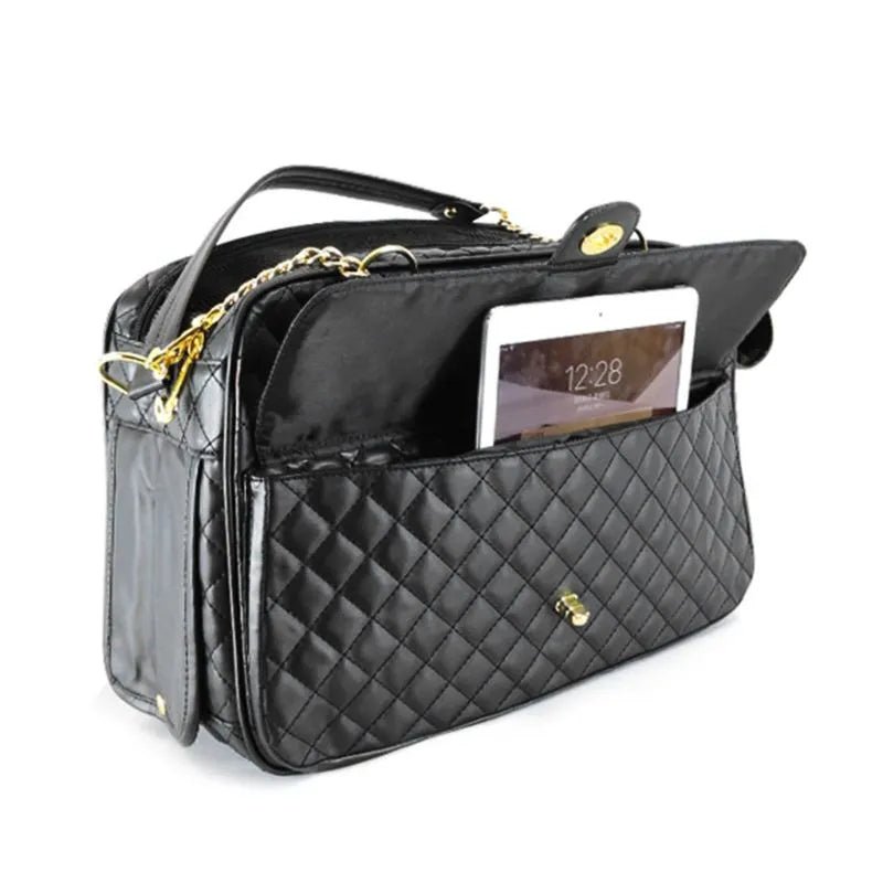 Anniepaw PU Leather Portable Pet Carrier Breathable Mesh Shoulder Bag AnniePaw Wear
