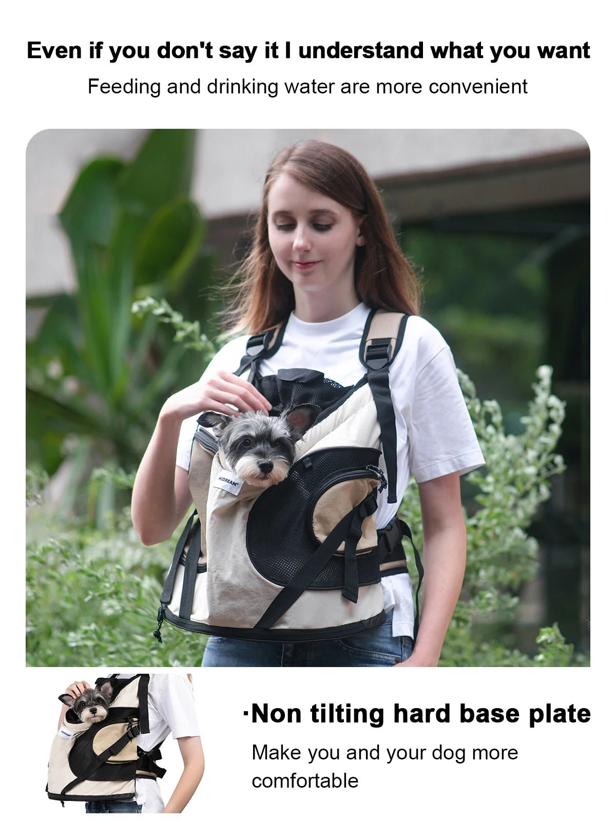 Anniepaw Breathable Canvas Puppy Kitten Chest Sling Bag Portable Pet Front Carrier AnniePaw Wear