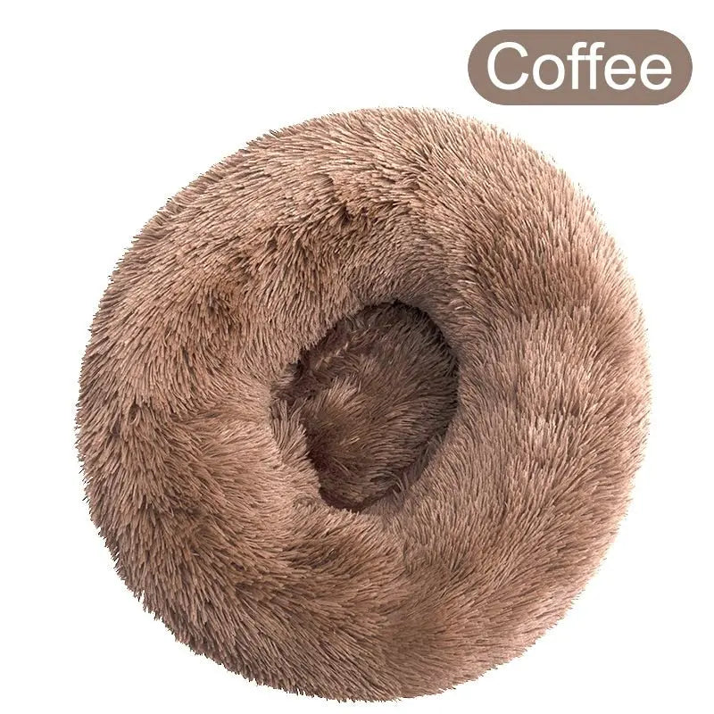 Anniepaw Round Plush Dog Bed Fluffy Sofa for Small to Large Dogs Cat Winter Warm Puppy Cushion AnniePaw Wear