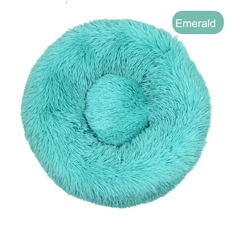 Anniepaw Round Plush Dog Bed Fluffy Sofa for Small to Large Dogs Cat Winter Warm Puppy Cushion AnniePaw Wear