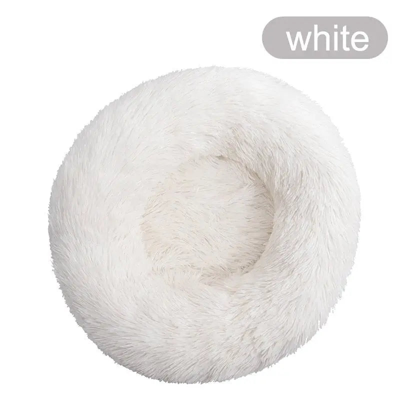 Anniepaw Round Plush Dog Bed Fluffy Sofa for Small to Large Dogs Cat Winter Warm Puppy Cushion AnniePaw Wear