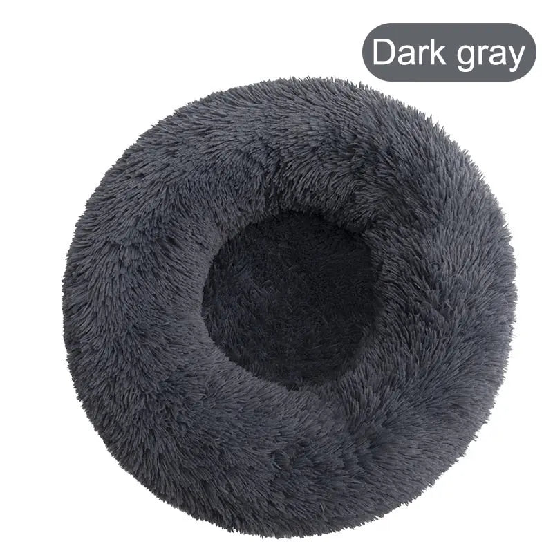 Anniepaw Round Plush Dog Bed Fluffy Sofa for Small to Large Dogs Cat Winter Warm Puppy Cushion AnniePaw Wear