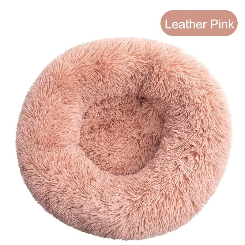 Anniepaw Round Plush Dog Bed Fluffy Sofa for Small to Large Dogs Cat Winter Warm Puppy Cushion AnniePaw Wear
