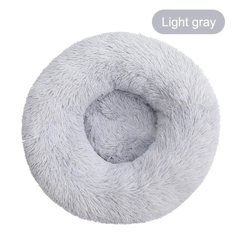 Anniepaw Round Plush Dog Bed Fluffy Sofa for Small to Large Dogs Cat Winter Warm Puppy Cushion AnniePaw Wear