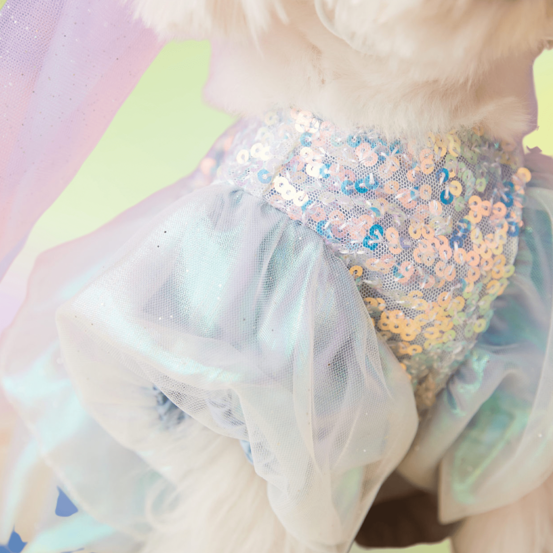 Anniepaw Sequined Azure Elegance Ball Gown AnniePaw Wear