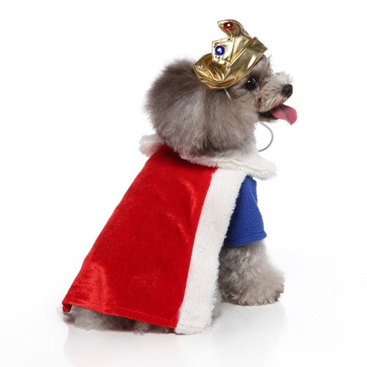 Teddy Halloween Cosplay King Costumes Pets Funny Outfits Set Dogs Halloween - Annie Paw WearcostumesAnniePaw Wear