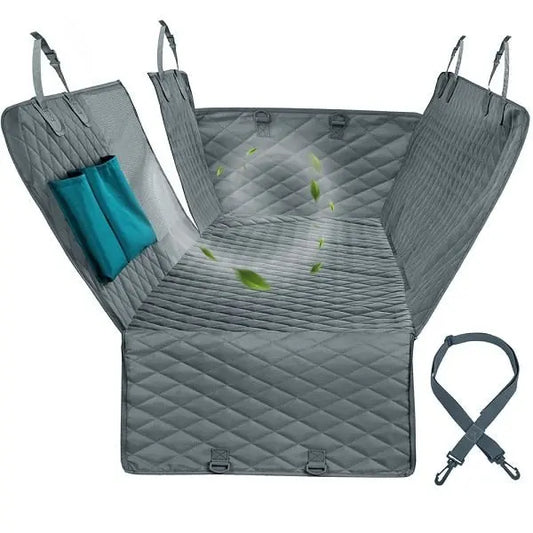 Waterproof Dog Car Seat Cover: Rear Seat Hammock & Safety Carrier Mat for Pet Travel - Annie Paw WearCar AccessaryAnniePaw Wear