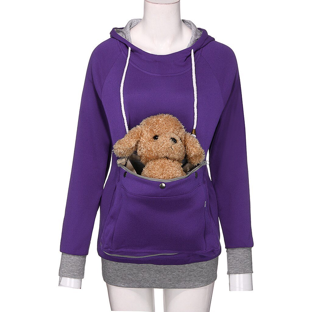 Women/Men's Cozy Kangaroo Pouch Hoodie - Comfy Dog Pullover with Cuddle Pocket - Annie Paw WearOutdoor AccessaryAnniePaw Wear