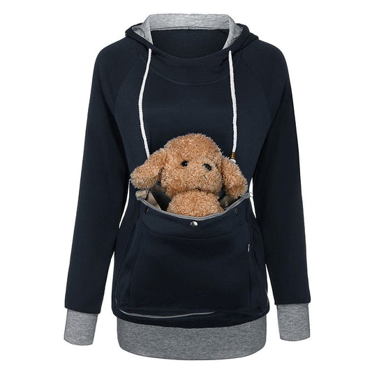 Women/Men's Cozy Kangaroo Pouch Hoodie - Comfy Dog Pullover with Cuddle Pocket - Annie Paw WearOutdoor AccessaryAnniePaw Wear