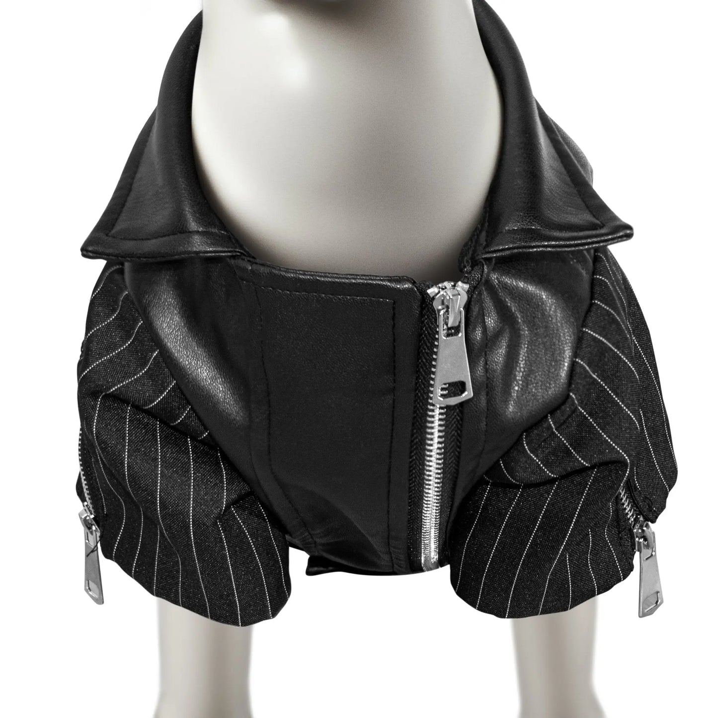 Zip-Leg Leather Handmade Jackets for Dogs Cats - Annie Paw WearWinter OutwearAnniePaw Wear