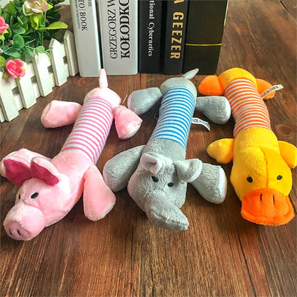 Anniepaw Squeak Plush Dog Toy Durable Chew Molar Sound for All Puppies