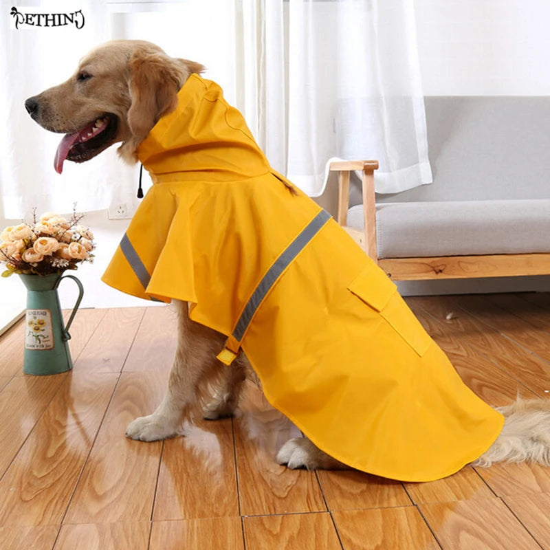 New Large Dog Waterproof Raincoat Coat Pet Leisure Clothes Teddy Bear Big Dog Waterproof Clothes Pet Raincoat S-5XL AnniePaw Wear