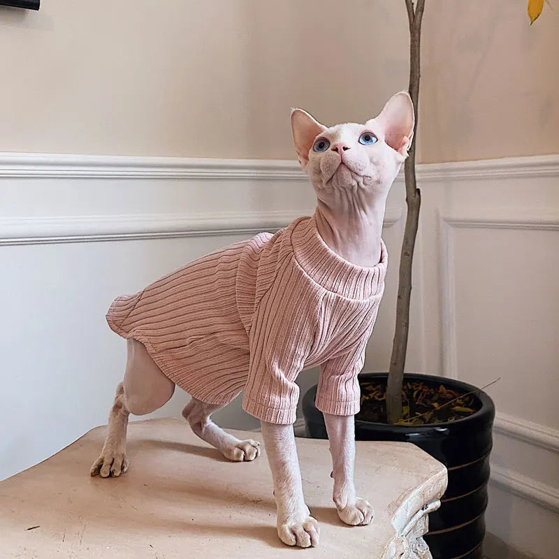 Anniepaw Hairless Cat Winter Cotton Outfit Sphinx Clothes