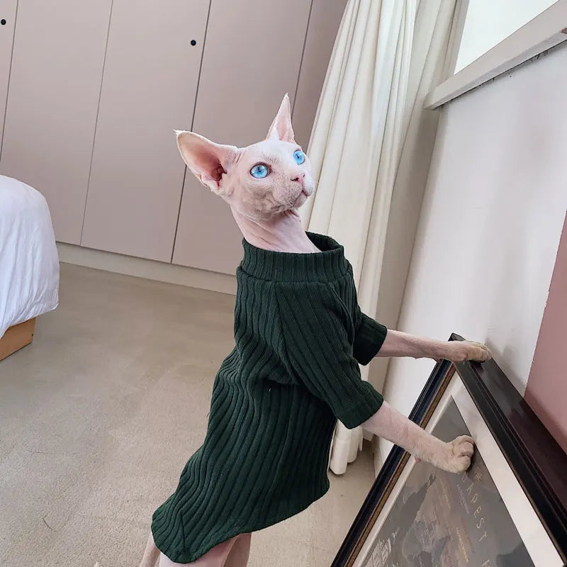 Anniepaw Hairless Cat Winter Cotton Outfit Sphinx Clothes