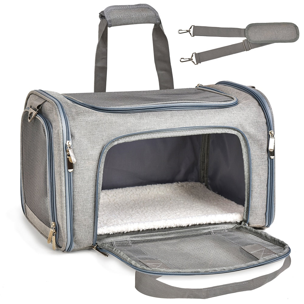 Anniepaw Airline Approved Soft Side Dog Carrier Backpack for Small Pets