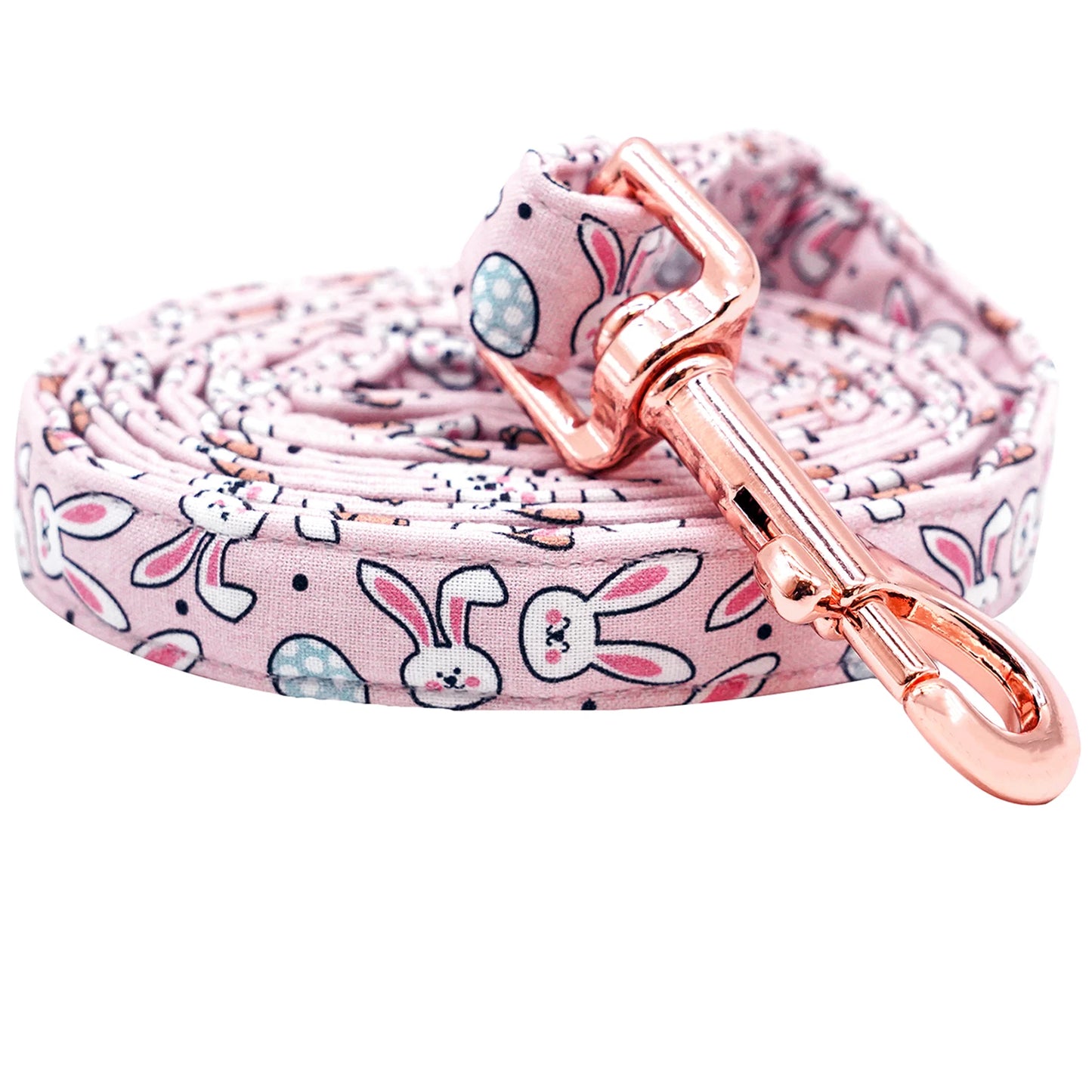 Anniepaw Easter Dog Collar with Bowtie Bunny Carrots Adjustable Cute Pink Anniepaw