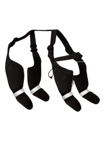 Reflective Dog Suspender Boots - Non-Slip Adjustable Walking Shoes