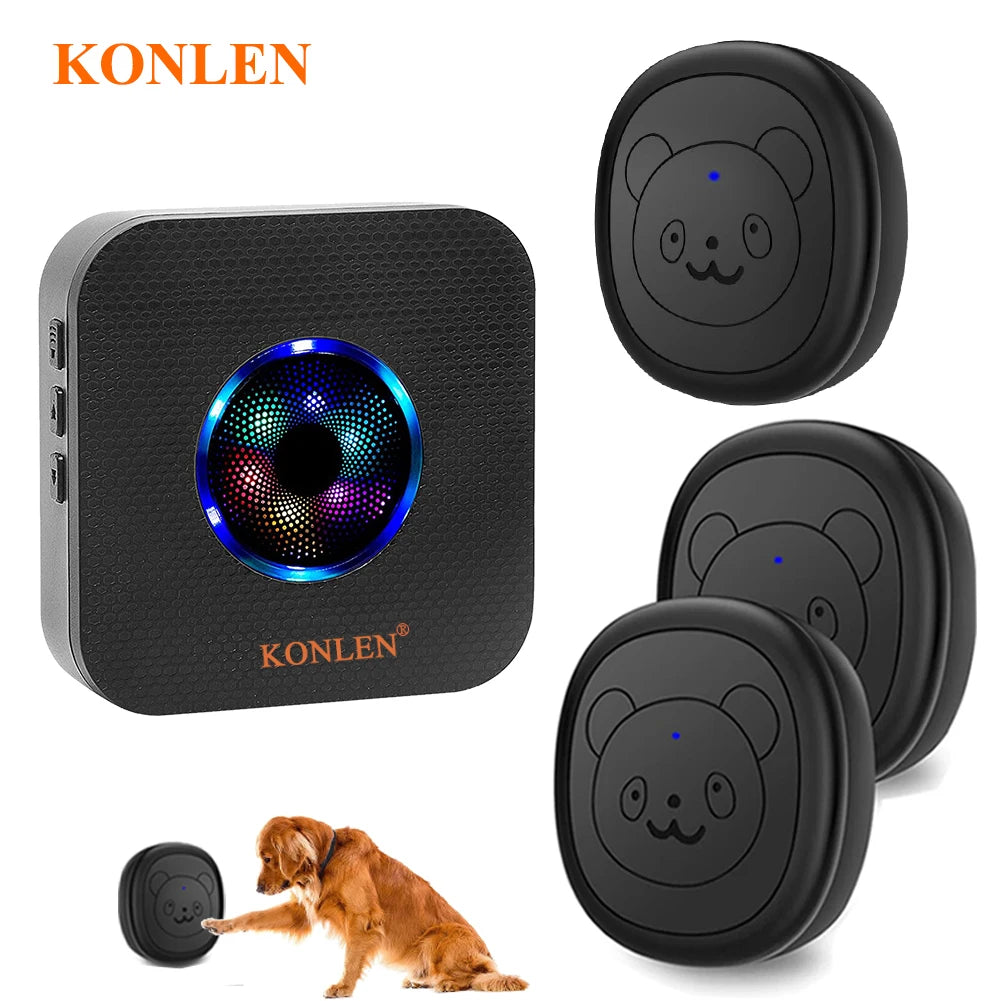 Wireless Dog Doorbell - Smart Chime Button for Potty Training & Outdoor Access