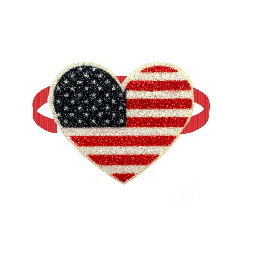 50pcs American Independence Day Small Dog Accessories Dog Bow Tie 4th of July Pet Accessories Puppy Cat Bowties for Small Dog