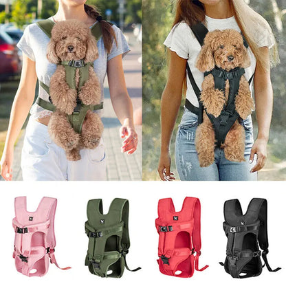 Anniepaw Portable Breathable Dog Bag Front Travel Adjustable Backpack Pet Carriers