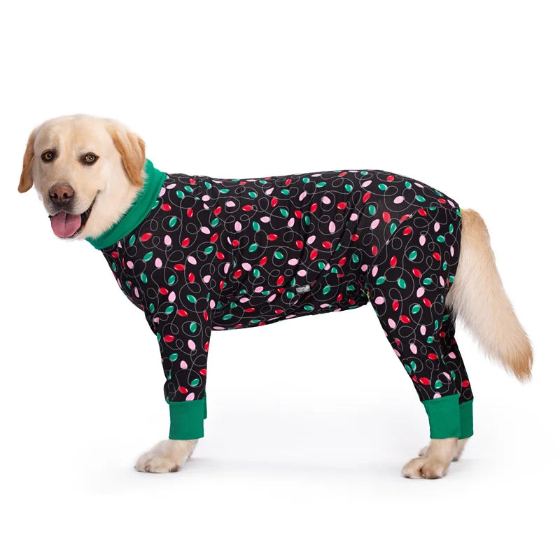 AnniePaw Large Dog Pajamas Jumpsuit Full Coverage Recovery Anti-Shedding Elastic