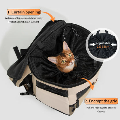 Anniepaw Pet Chest Sling Bag Breathable Canvas Backpack