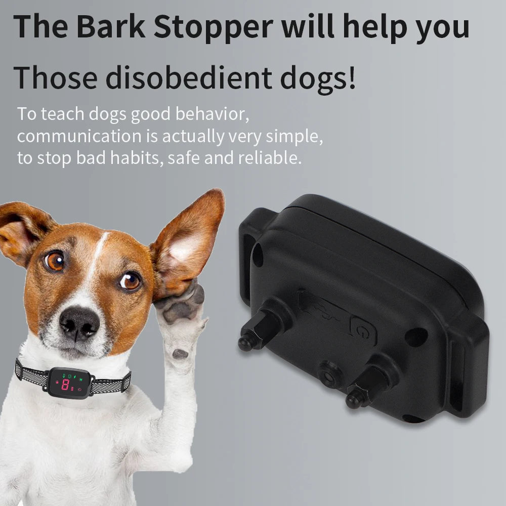 Smart Anti-Barking Dog Collar - Rechargeable Waterproof with Display