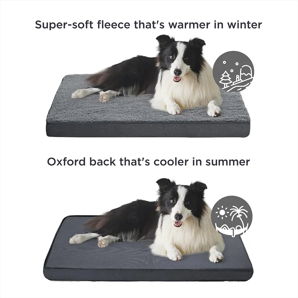 Memory Foam Dog Bed - Removable Washable Mattress for Large Dogs AnniePaw Wear