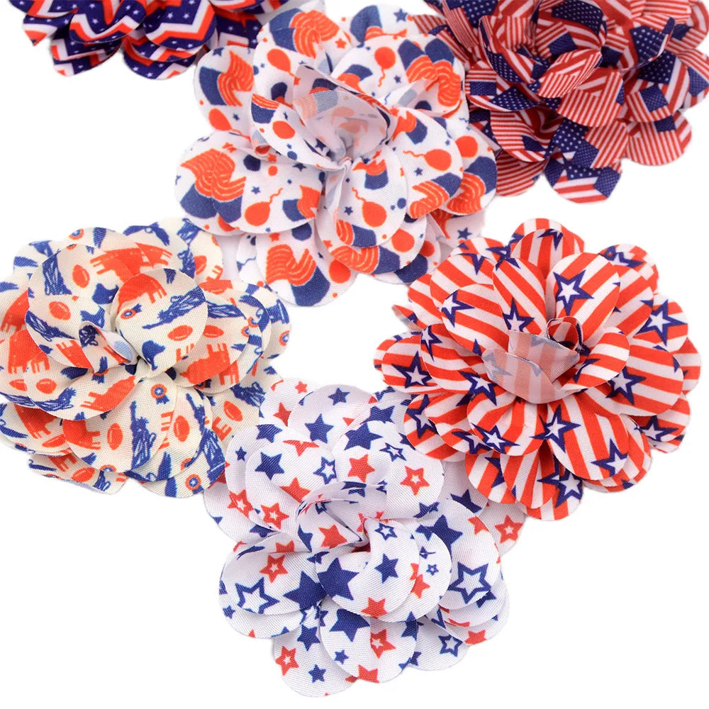 50PCS Removable Dog Bowtie For 4th July Dog Bows Dogs Pets Collar Accessories Small Dog Cat Bow Tie For American Independence Day