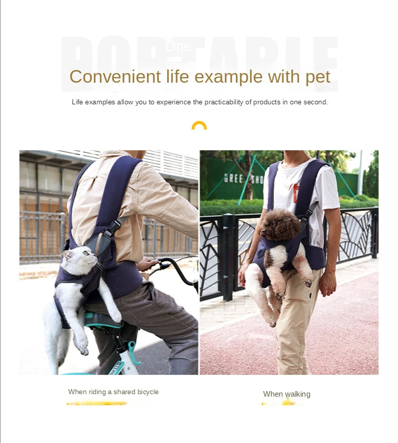 Anniepaw Summer Pet Backpack Double-shoulder Breathable Bag