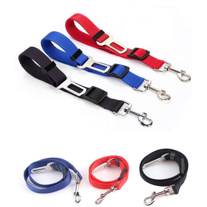 AnniePaw Adjustable Pet Dog Car Seat Belt Vehicle Dog Harness Car Dog Safety Leash for Small Medium Dogs Travel Clip