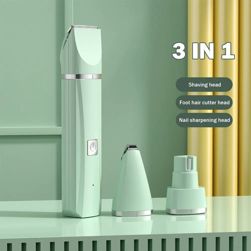 4 in 1 Rechargeable Electric Pet Hair Trimmer Dog Cat Grooming Nail Grinder Cordless Professional Tools - Annie Paw WearHome Dog AccessoriesAnniePaw Wear