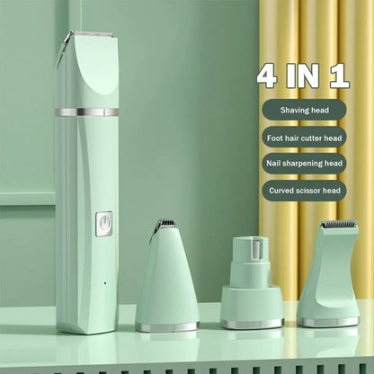 4 in 1 Rechargeable Electric Pet Hair Trimmer Dog Cat Grooming Nail Grinder Cordless Professional Tools - Annie Paw WearHome Dog AccessoriesAnniePaw Wear