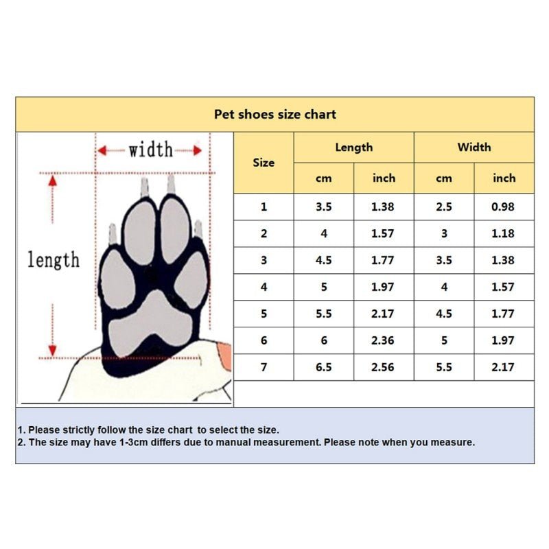 4pcs Anti skid Puppy Shoes Soft-soled Pet Dog Shoes Winter Waterproof - Annie Paw WearShoes &Boots &SocksAnniePaw Wear