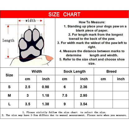 4Pcs Christmas Winter Pet Dog Socks Anti-Slip Knitted Small Dogs Shoes Thick Warm Paw Protector Cute Puppy Cat Indoor Wear Boot - Annie Paw WearShoes &Boots &SocksAnniePaw Wear