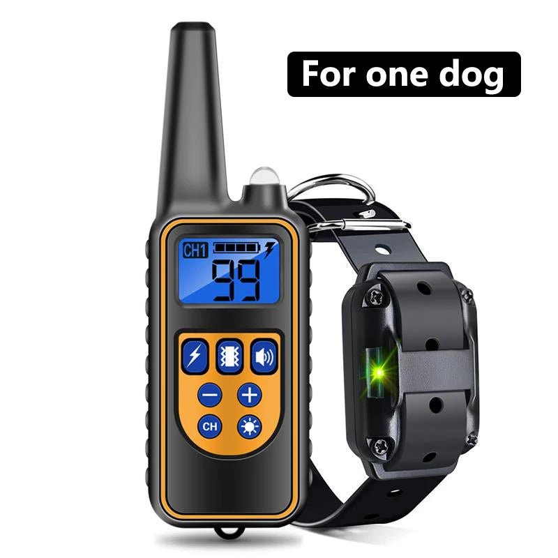 800m Digital Dog Training Collar Waterproof Rechargeable Remote Control Pet with LCD Display for All Size Shock Vibration Sound - Annie Paw WearHome Dog AccessoriesAnnie Paw Wear