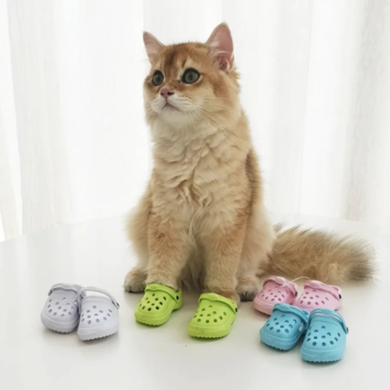 A Pair(2 pcs) Cute Pet Anti-skid Shoes ,2 Pcs,Summer Sandals Mesh, For Dogs,Puppy Breathable Comfortable Hole Shoes,Dog Accessories - Annie Paw WearShoes &Boots &SocksAnnie Paw Wear