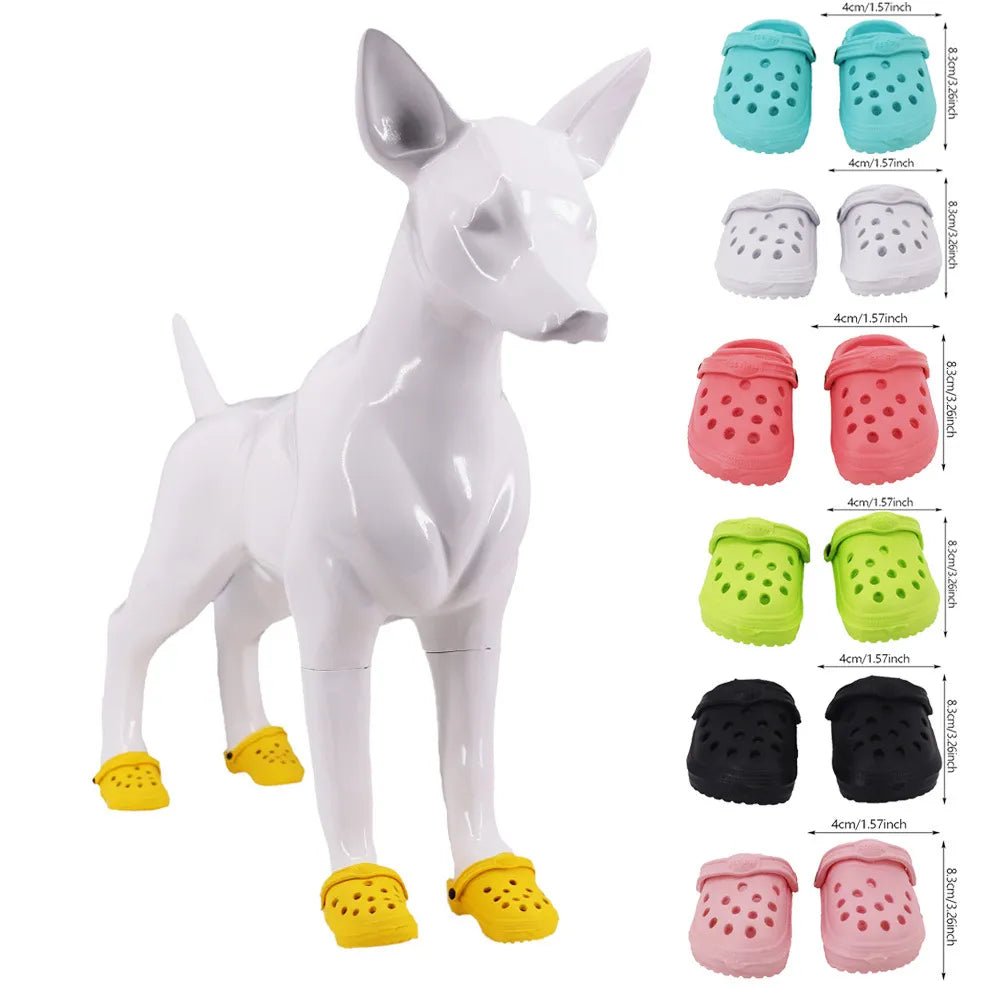 A Pair(2 pcs) Cute Pet Anti-skid Shoes ,2 Pcs,Summer Sandals Mesh, For Dogs,Puppy Breathable Comfortable Hole Shoes,Dog Accessories - Annie Paw WearShoes &Boots &SocksAnnie Paw Wear