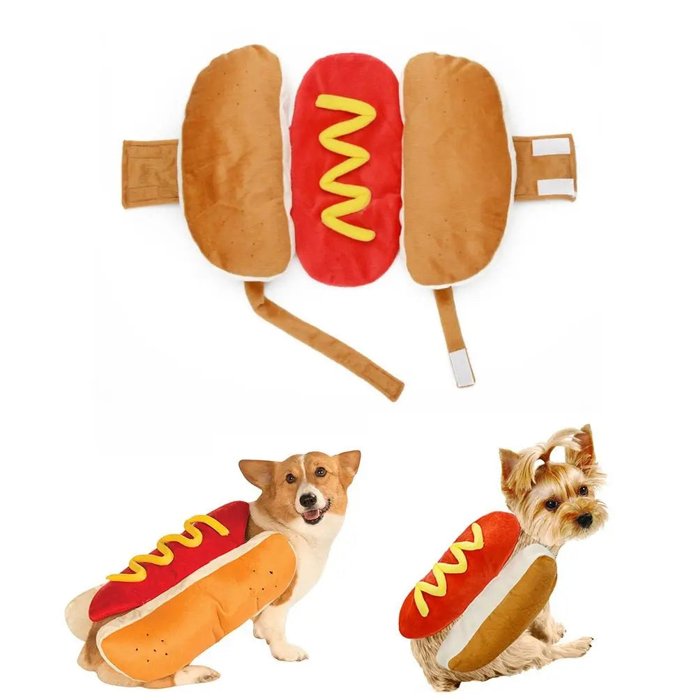 Adorable Hot Dog Halloween Costume: Fun Pet Clothes for Puppies Dogs Cats Dachshunds - Perfect for Festive Season Photo Shoots - Annie Paw WearcostumesAnniePaw Wear