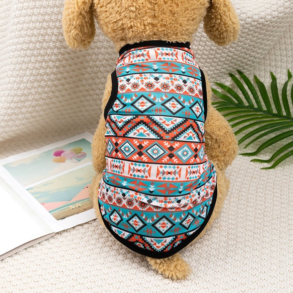 Bohemian Style Dogs T-shirt Soft Vest Pullover Pet - Annie Paw WearWinter OutwearAnniePaw Wear