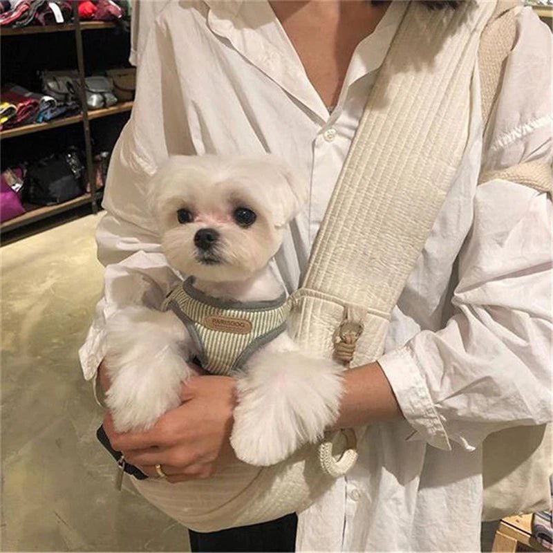 Cat Carrier Bags Puppy Handmade Small Pet Dog Outdoor Travel Handbag Canvas Single Shoulder Bag Tote Shoulder Bag Breathable - Annie Paw WearOutdoor AccessaryAnnie Paw Wear